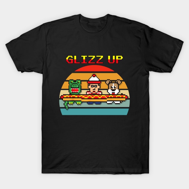 Glizz Up Funny Hot Dog Vintage T-Shirt by Zimmermanr Liame